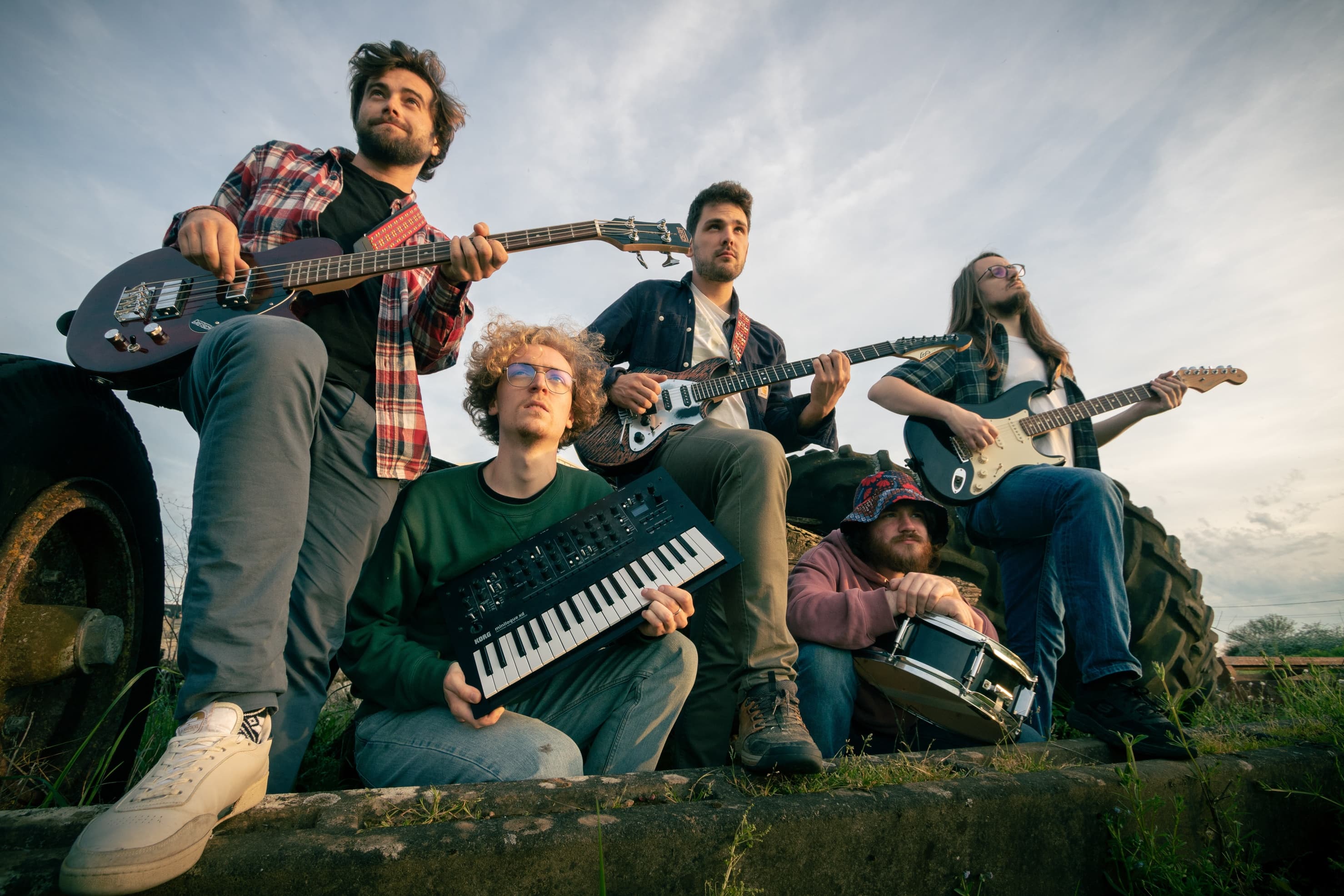 Outside photograph of the group members